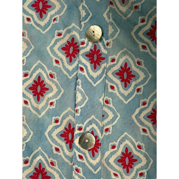 Zara Printed Tunic‎ Dress Size Small Blue Pink NWT - Picture 4 of 15